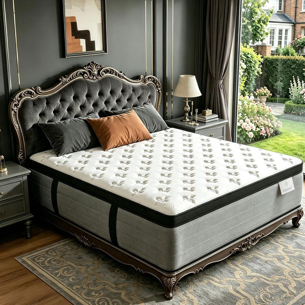 King Mattress 16 Inch, Luxury Hotel Hybrid Mattress King Size Bed in a Box1