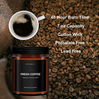 Coffee Candle - Espresso & Roast Coffee - Home Gifts - Scented Candles for Men (7Oz.)2