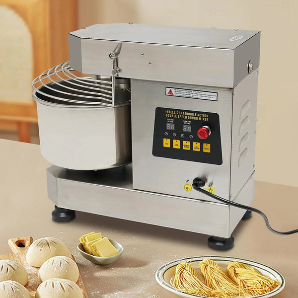 10.5Qt Commercial Food Mixer, 750W Dual Rotating Electric Dough Kneading Machine Kitchen Bakery Equipment with Stainless Steel Bowl & Security Shield for Pizzeria, Restaurant3