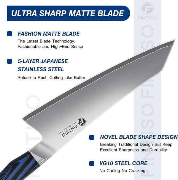 Kitchen Knife in Japanese High Carbon Steel 2026 New Upgrade,Professional High-Class Chef Knife 8 Inch,Non-Slip G10 Handle Ergonomic Single Knife Kitchen Set for Home Use4