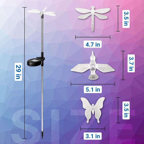 Solar Garden Lights Decor Butterfly Path Lights Outdoor Decorations6