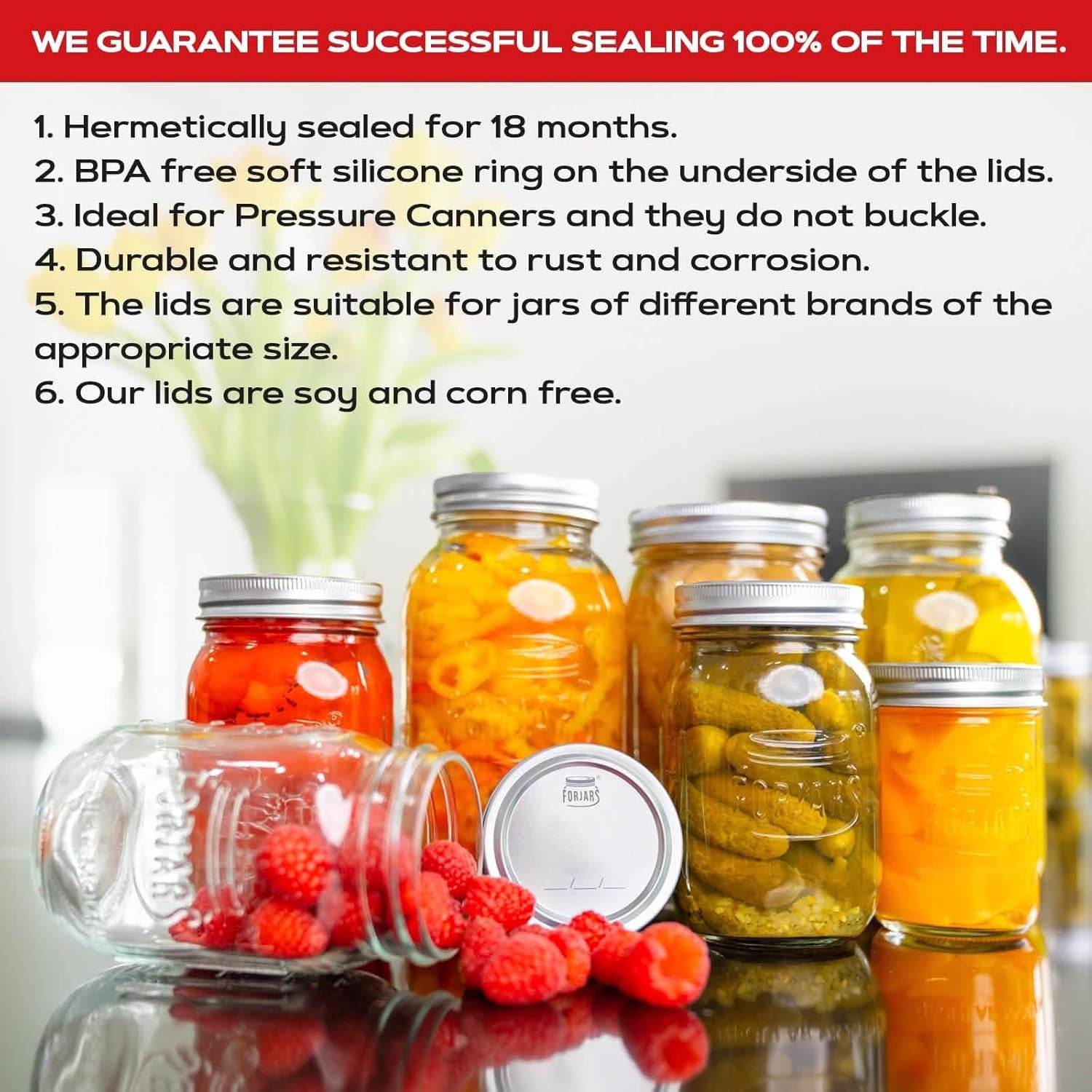 wide-mouth-canning-lids-100-pack-create-airtight-seals-on-mason-jars-to-preserve-food-for-meal-prep-emergency-food-storage-3-4-in-metal-lids-with-silicone-seals-canning-supplies