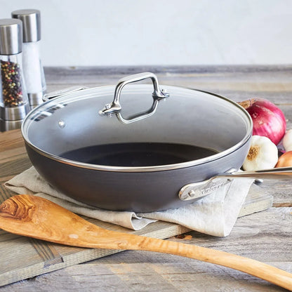 All-Clad HA1 Hard Anodized Nonstick Chef'S Pan,12 Inch Induction Oven Broiler Safe 500F, Lid Safe 350F Pots and Pans, Cookware Black3