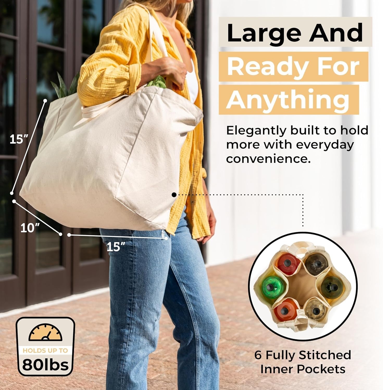 canvas-grocery-bag-3pc-xl-set-with-real-pockets-long-shoulder-strap-and-short-handle-heavy-duty-foldable-washable