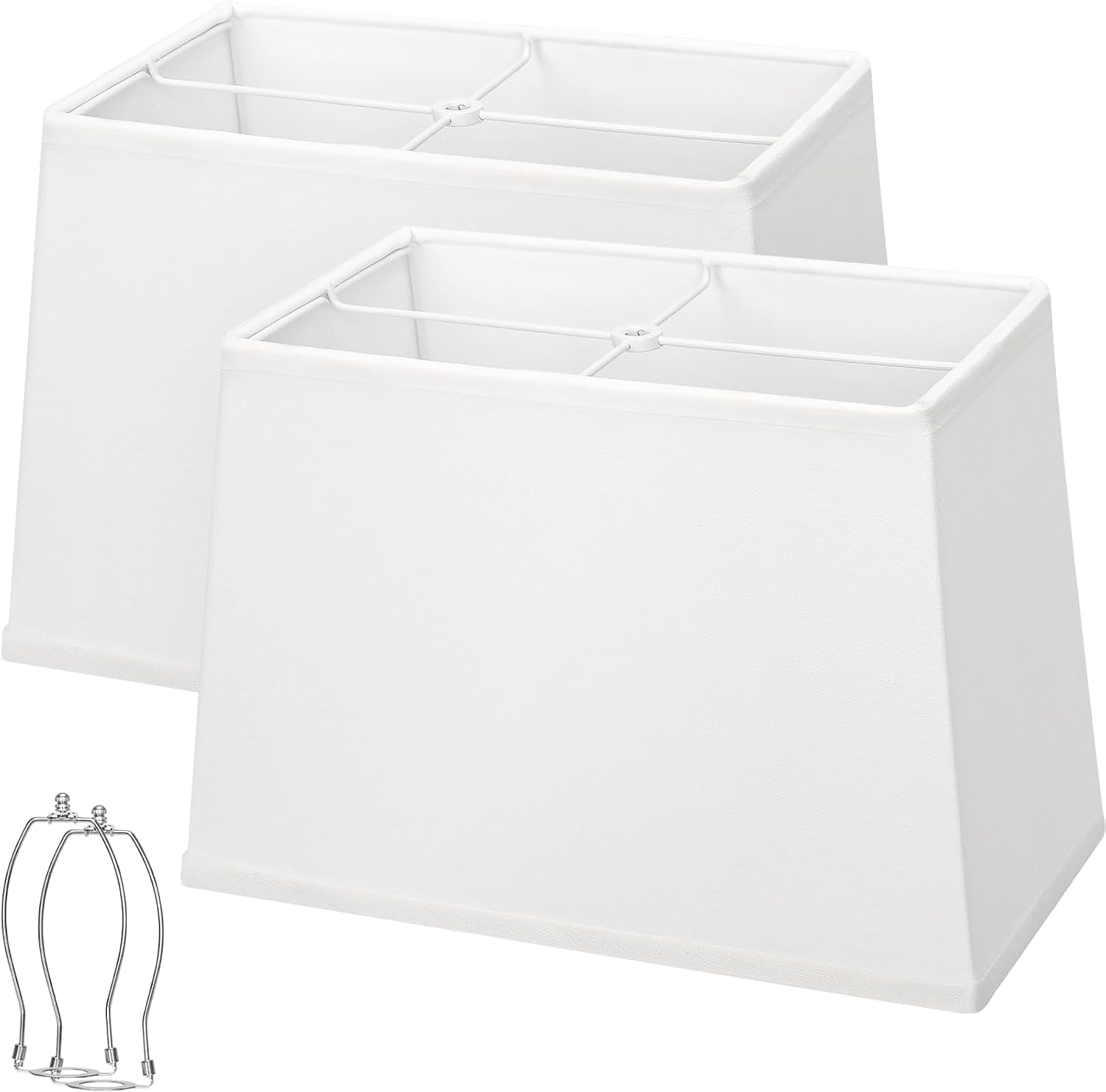 rectangle-lamp-shades-set-of-2-top-7x12-5-bottom-9x15-height-10-white-square-large-lampshades-for-table-lamps-floor-lamps-spider-harp-holders-included-natural-linen-replacement-easy-assembly