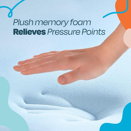 Memory Foam Mattress Topper, Twin XL Size - 2 Inch Gel Infused Memory Foam - Plush Feel - Cooling and Pressure Relieving - Certipur Certified - Dorm Room Essentials3