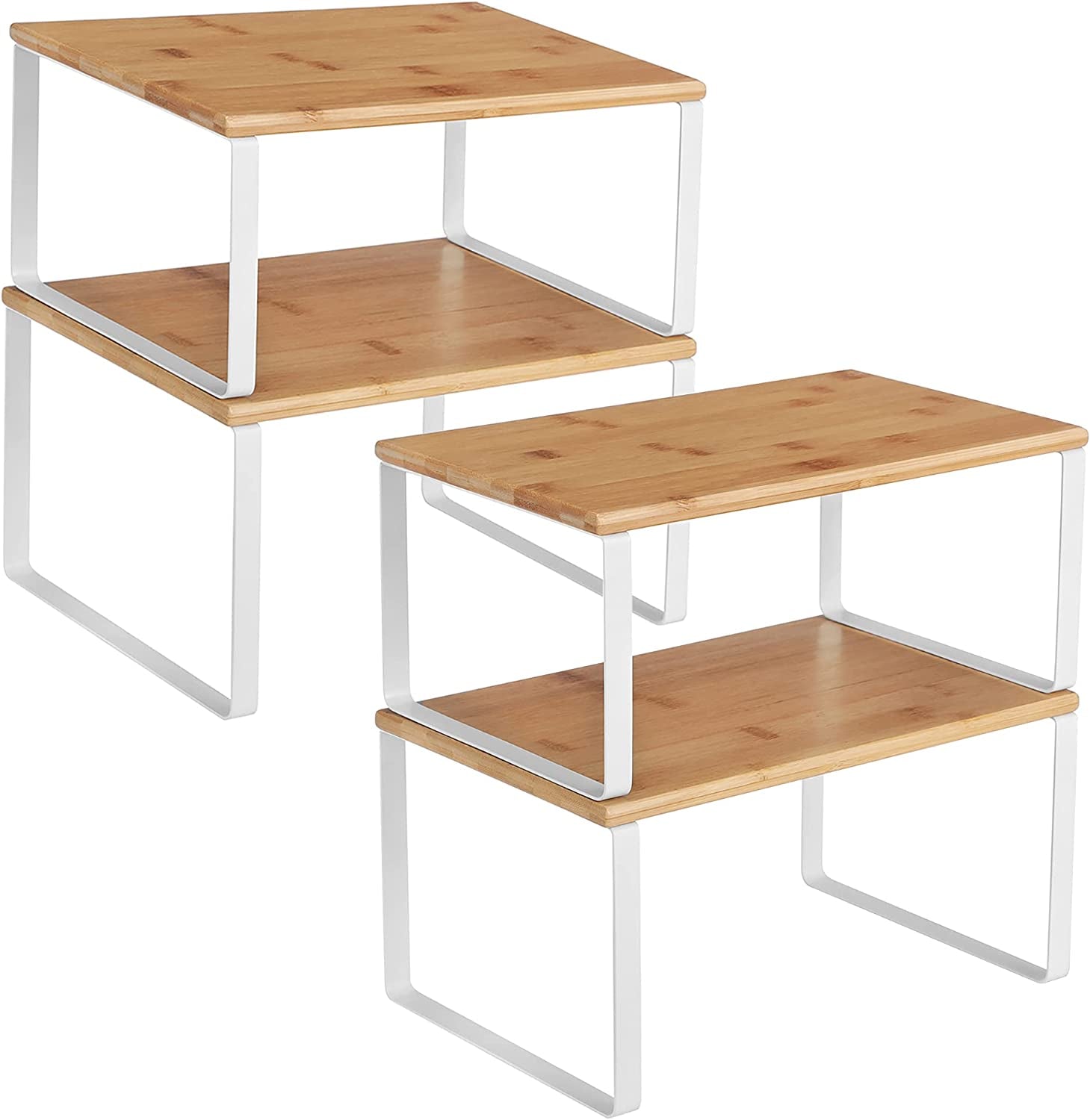 songmics-cabinet-organizer-shelf-set-of-4-spice-rack-kitchen-storage-kitchen-storage-spice-rack-steel-and-bamboo-white-and-yellow-bystro-collection-ukcs010n01
