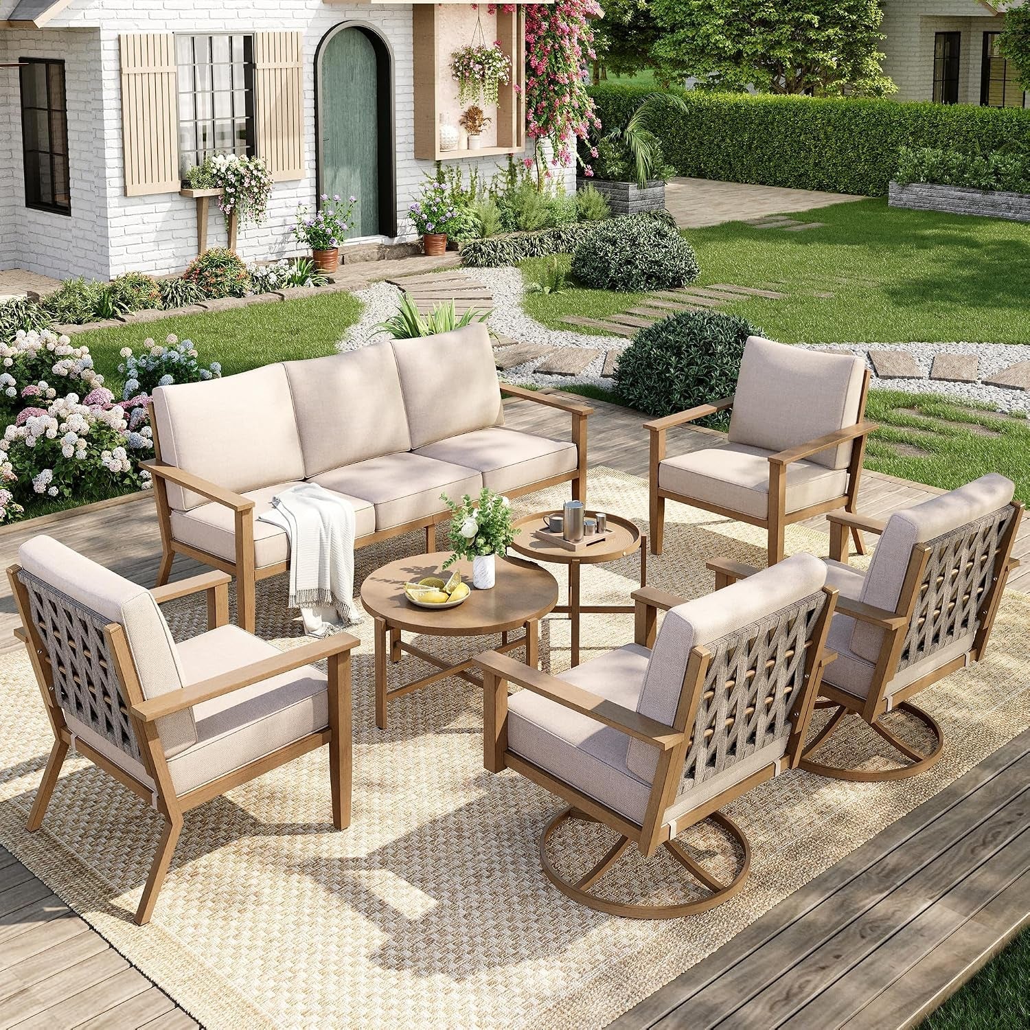 7-piece-steel-patio-conversation-set-swivel-chairs-beige