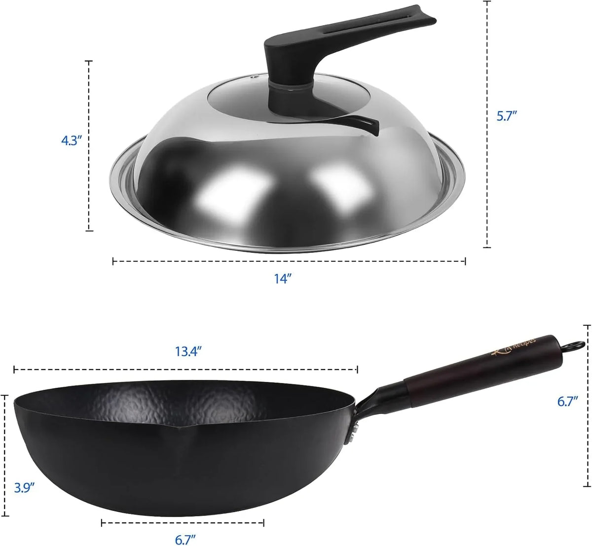 13-4-inch-carbon-steel-wok-for-electric-induction-and-gas-stoves-lid-spatula-and-user-guide-video-included