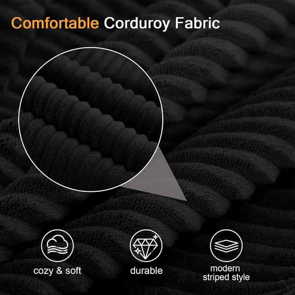 59" Boneless Couch Bed, Loveseat Futon Sofa, Small Space, Black9