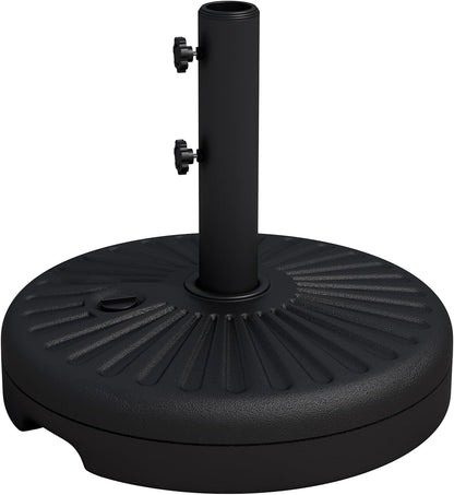 82Lb Capacity Outdoor Umbrella Base Water Filled Stand, Patio Umbrella Base Stand, Patio Outdoor Heavy Duty Umbrella Holder Stand (Black)1
