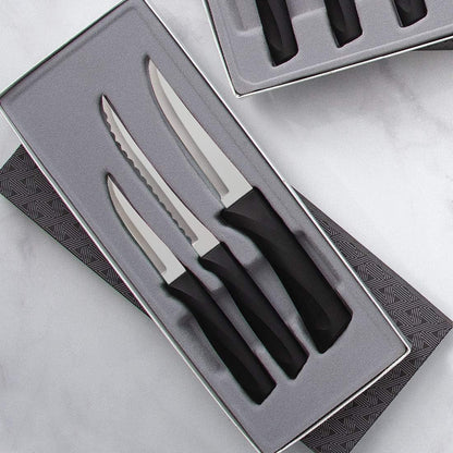 Cutlery Anthem Series 3-Piece Slice & Pare Knife Set, Black Handles4