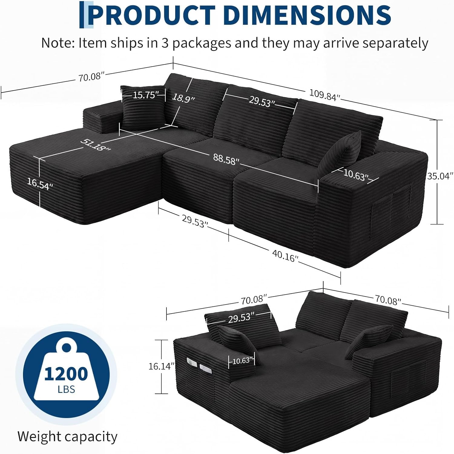 110-boneless-cloud-sectional-couch-for-living-room-l-shaped-3-seater-modular-corduroy-sofa-with-chaise-deep-seated-oversized-boneless-couches-compressed-sofa-in-a-box-no-assembly-black
