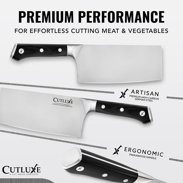 Cleaver Knife, 7" Meat Cleaver Butcher Knife for Meat Cutting2