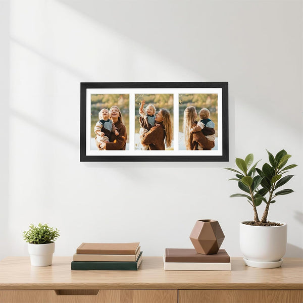 3 5X7 Picture Frames Collage Wall Decor with Mat, Black2