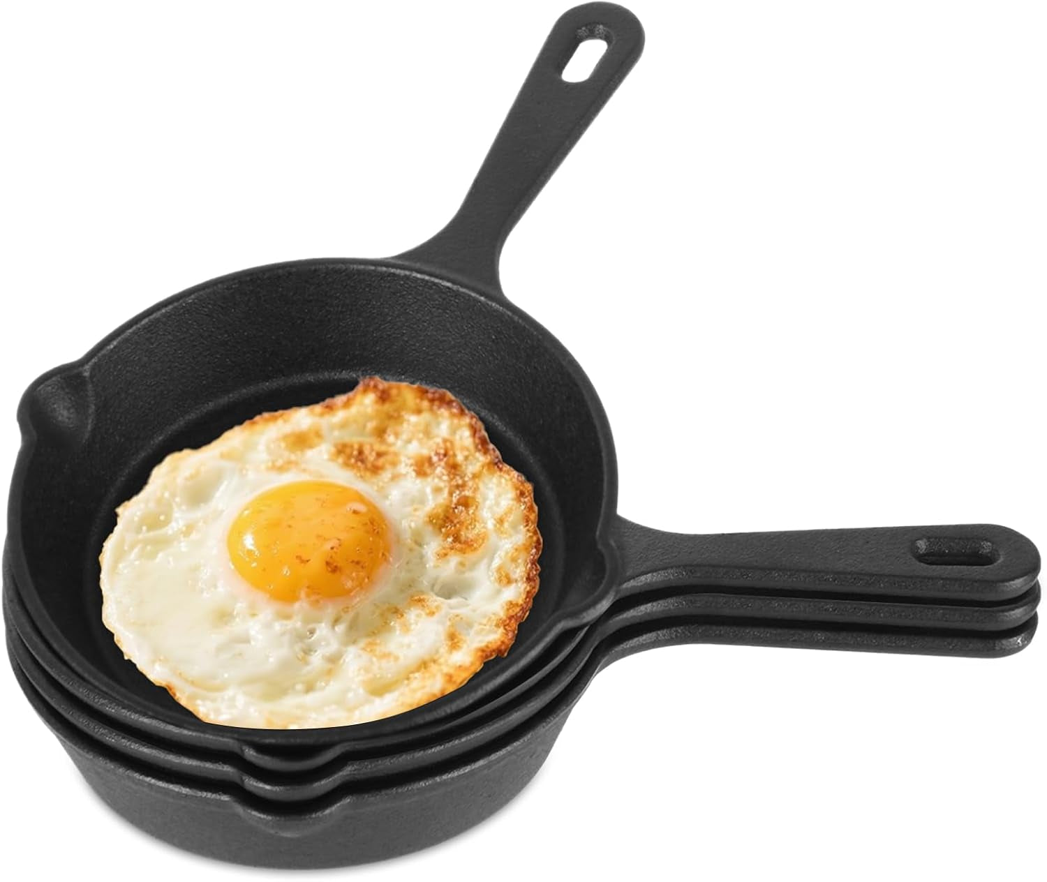 4-pack-mini-cast-iron-skillet-5-5-inch-non-stick-small-frying-pans-with-double-drip-spouts-for-stove-oven-grill-campfire-indoor-outdoor-use-black