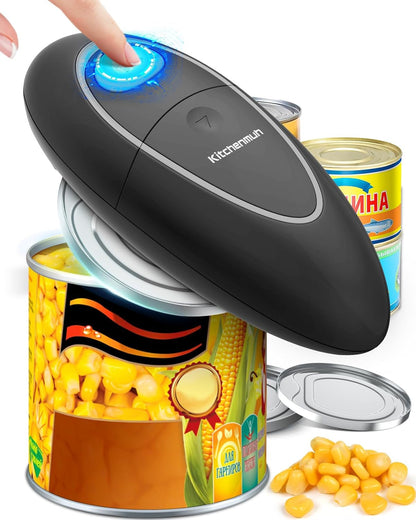 One Touch Electric Can Opener Fits All Can Sizes for Seniors with Arthritis, Battery Operated Can Opener with Smooth Edge, Food Safe Kitchen Gadgets Automatic Can Opener for Kitchen1