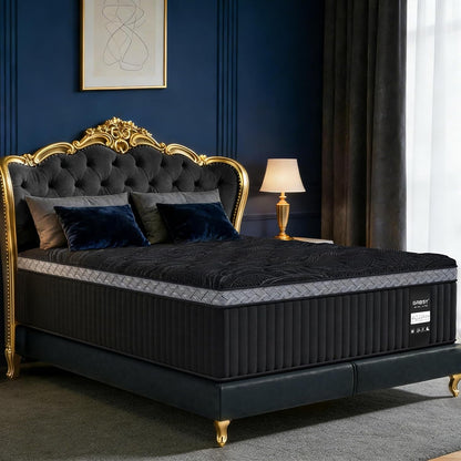 14 Inch Full XL Size Mattress, Upgraded Luxury Hybrid Full XL Mattress in a Box with 7-Zone Support for Cool Night & Pressure Relief, Fiberglass Free, 365 Nights Trial, 10 Years Warranty, Medium Firm1