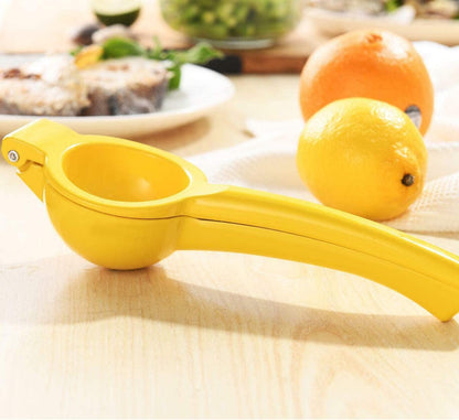 Manual Juicer Citrus Lemon Squeezer, Fruit Juicer Lime Press Metal, Professional Hand Juicer Kitchen Tool(Yellow）6