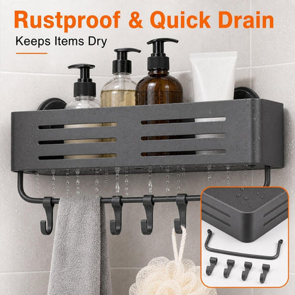 2Pcs Corner Shower Shelves，Suction Cup Shower Caddy for Bathroom8