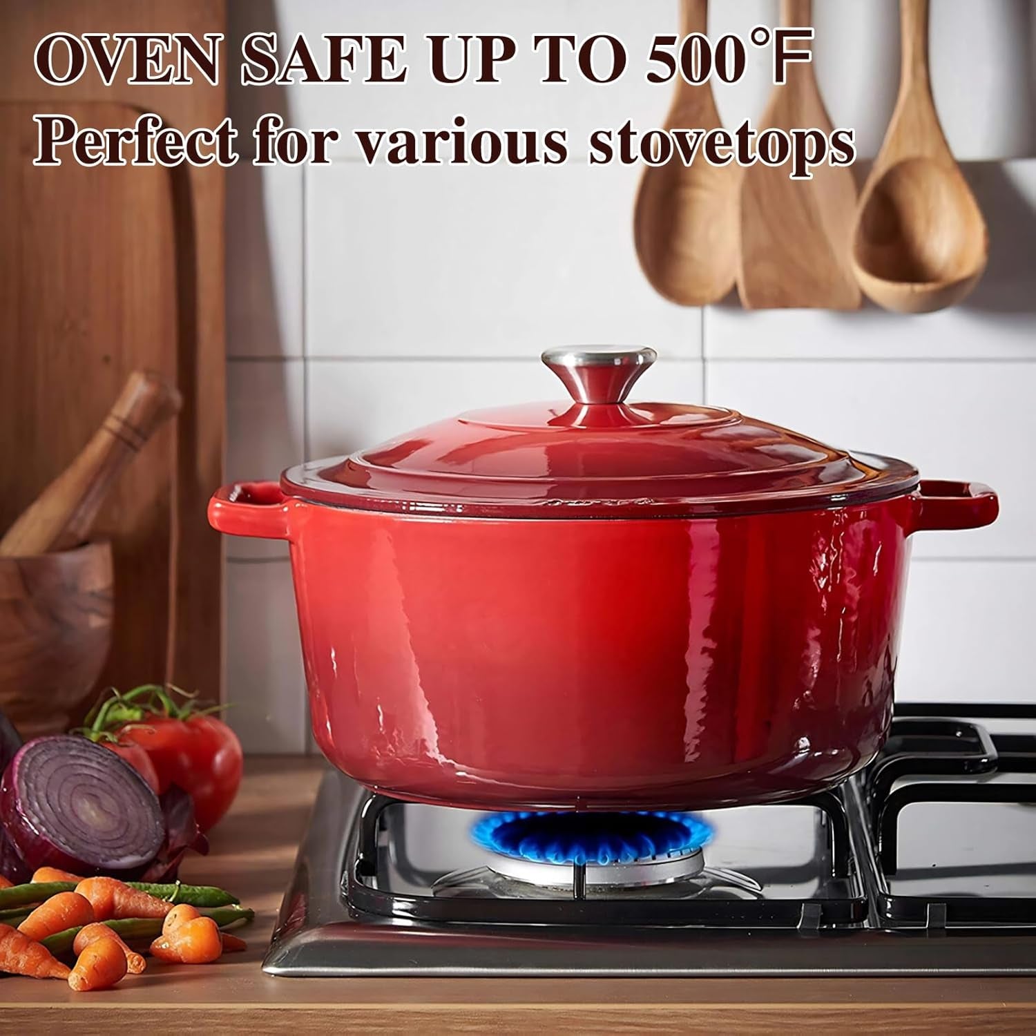 enameled-cast-iron-dutch-oven-5qt-pot-with-lid-cotton-potholders-heavy-duty-cookware-for-bread-baking-braising-stews-roastingred