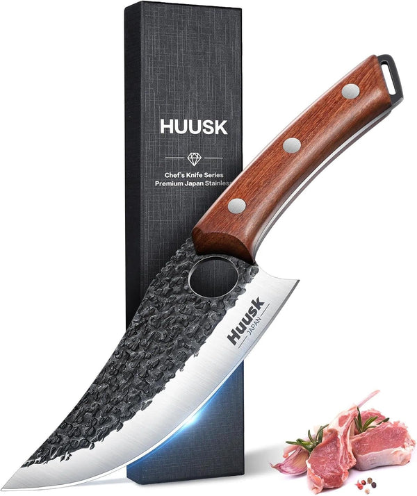 Viking Knife, Japanese Hand Forged Butcher Knife for Meat Cutting1