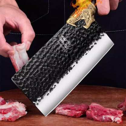 Meat Cleaver, 8 Inch Hand Forged Chopping Knife Household Ultra-Sharp Cutting Knives Chef Special Chopping Knives4