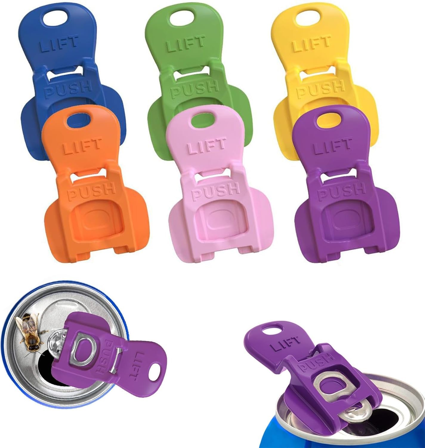 6pcs-colorful-soda-can-tab-openers-leak-proof-drink-coversnew-model-one-hand-soda-can-opener-and-reusable-protector-caps-for-coke-beer-soda-and-aluminum-cans-for-parties-bbq-camping-travel