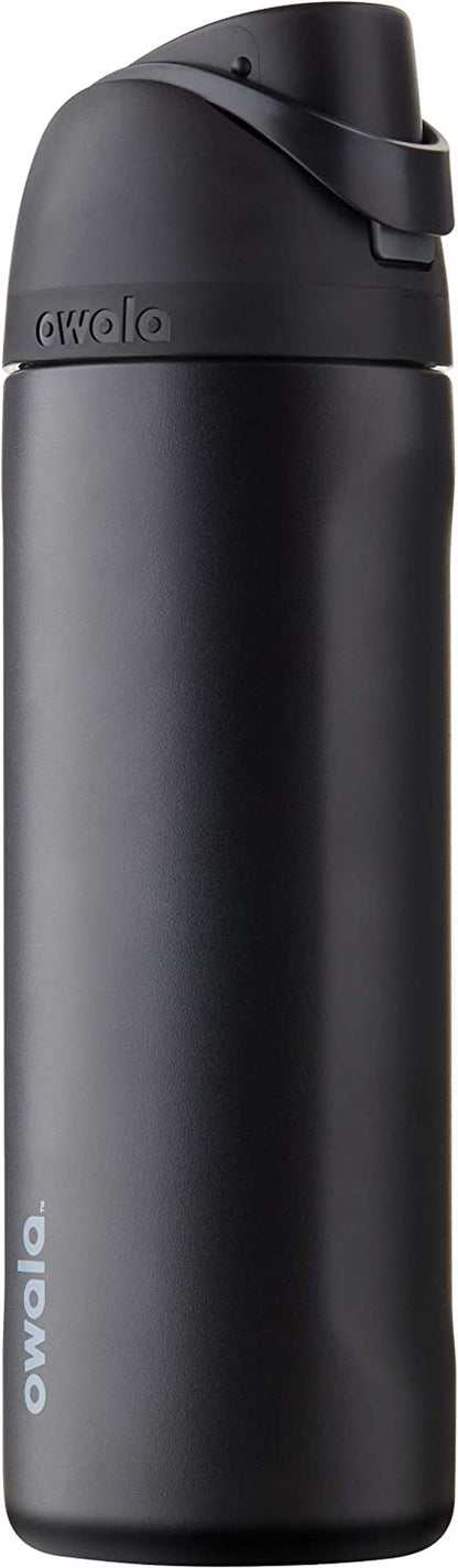 Owala Freesip Stainless Steel Water Bottle 24 Oz Very, Very Dark1