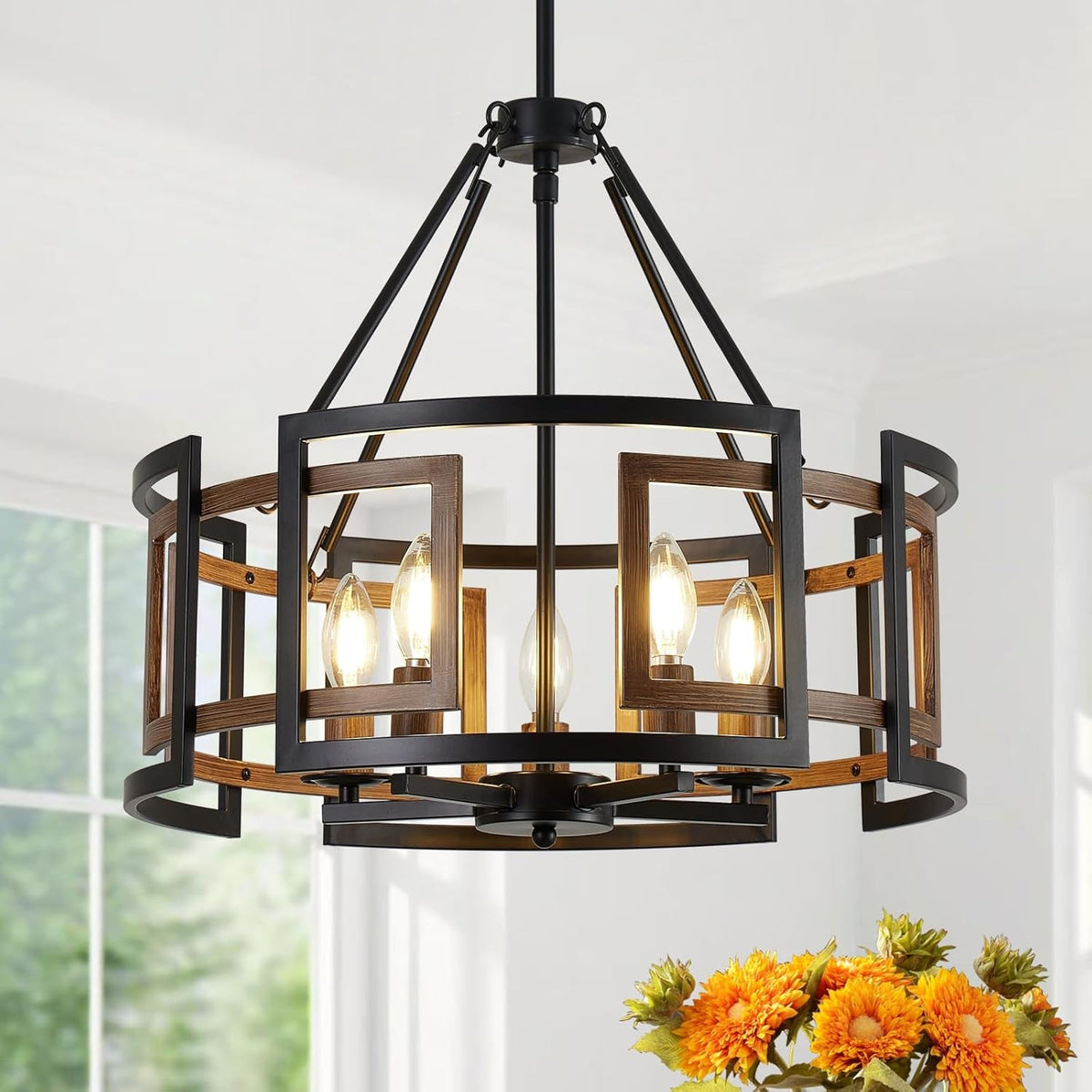 20-dining-room-light-fixture-chandelier-over-table-5-light-black-wood-grain-farmhouse-chandeliers-for-dining-room-industrial-metal-hanging-pendant-lights-fixture-for-kitchen-island-foyer-entryway