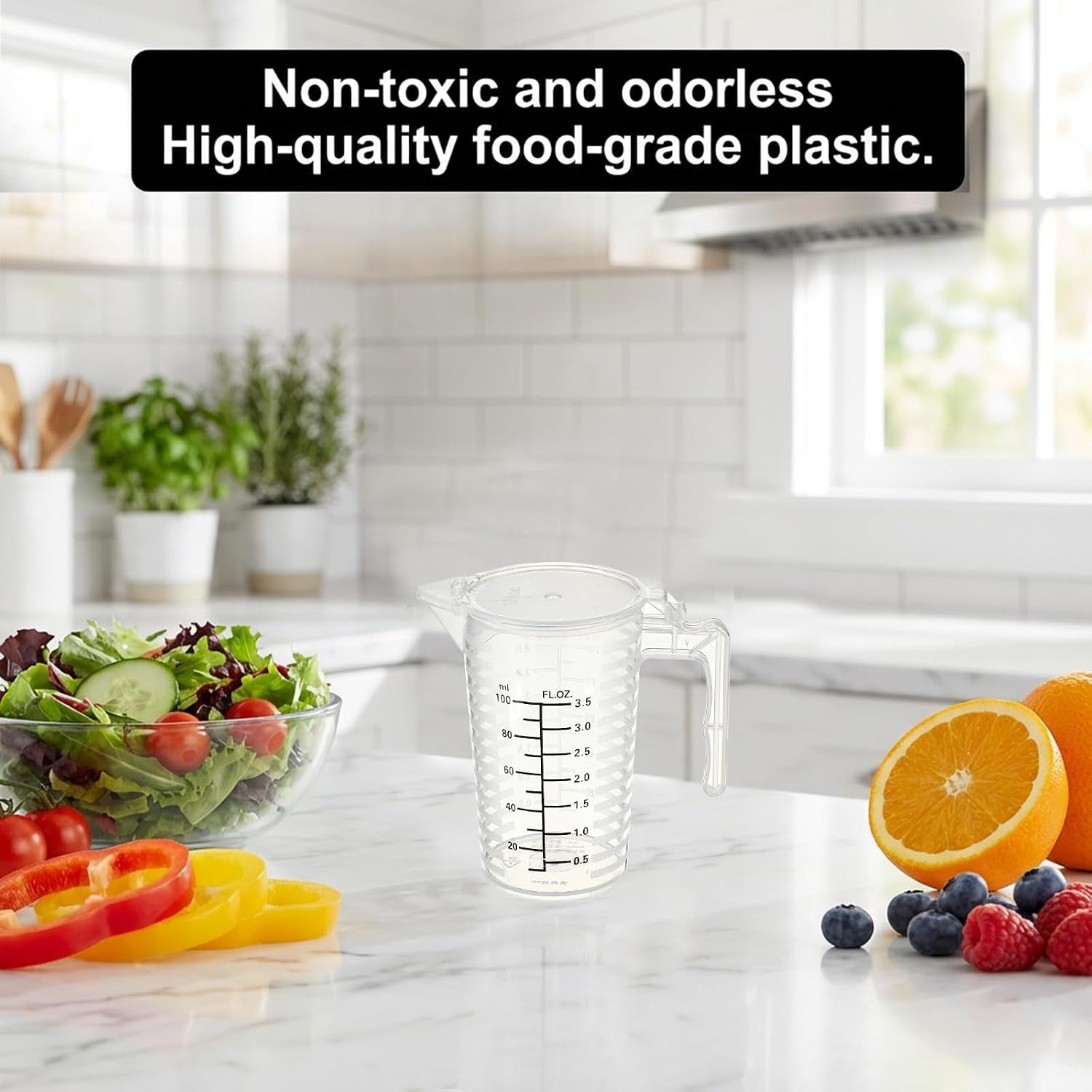 100ml-plastic-graduated-beaker-2-pack-liquid-measuring-cup-with-handle-with-lid-measuring-pitcher-measure-containers-for-liquid-mixing-pet-food-motor-oil-laboratory-kitchen