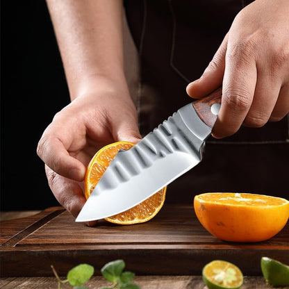 Meat Cleaver,Cleaver Knife Boning Meat Cleaver Fish Knife Stainless Steel Kitchen Mongolian Hand Meat Fruit Knife Roasted Whole Lamb Steak Knife with Cover, LAMAJIGA58445