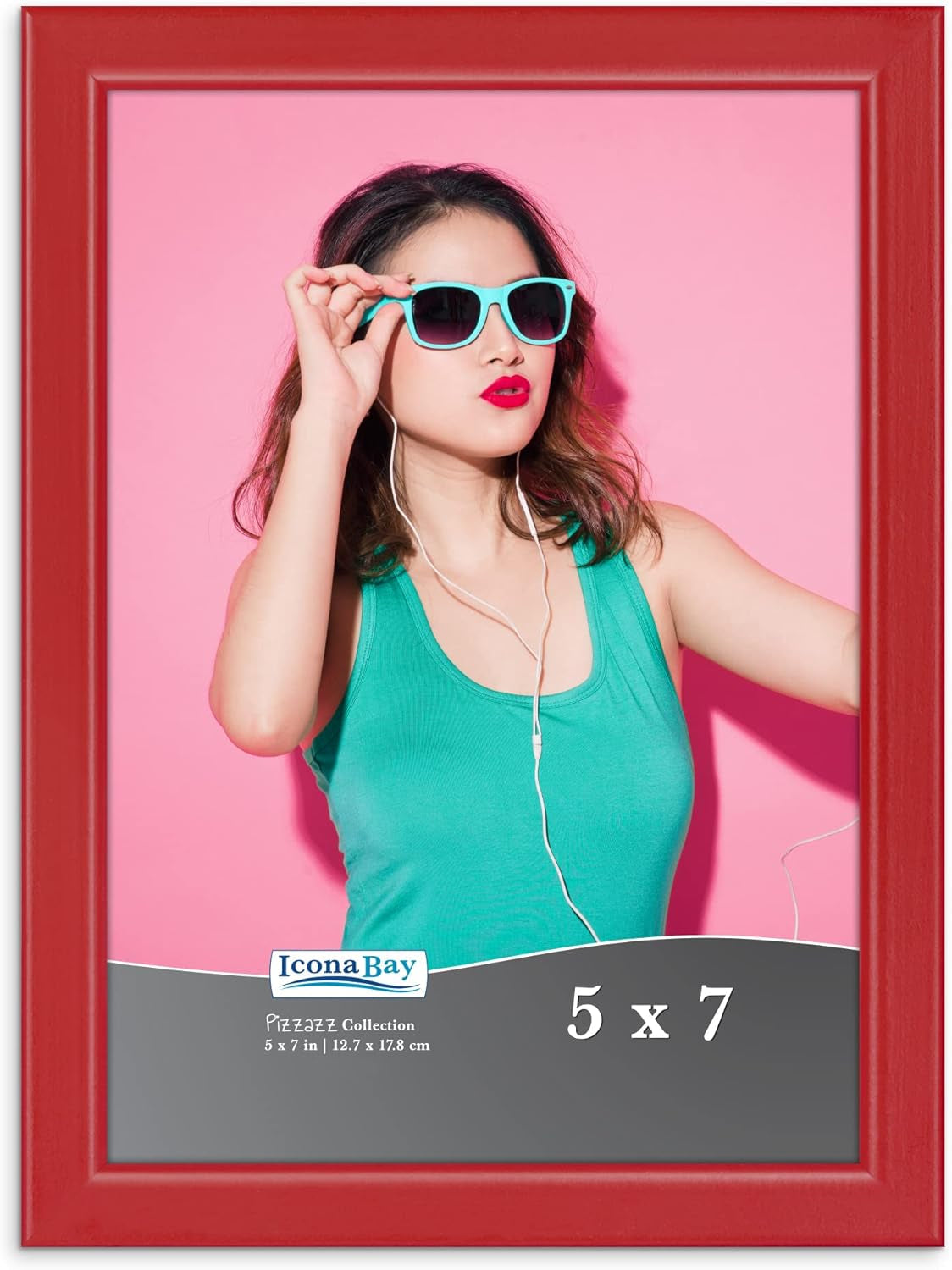 5x7-picture-frame-red-colored-solid-wood-scandinavian-style-frame-for-photo-pizzazz-collection