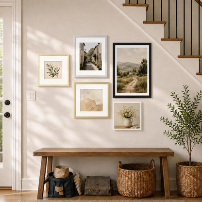 12X12 Black Picture Frame 8X8 with Mat Set of 94