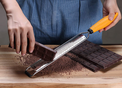 PRO Lemon Zester & Heavy Duty Grater - Parmesan, Garlic, Nutmeg, Chocolate, Fruits, Vegetables, Ginger & Cheese Shredder6