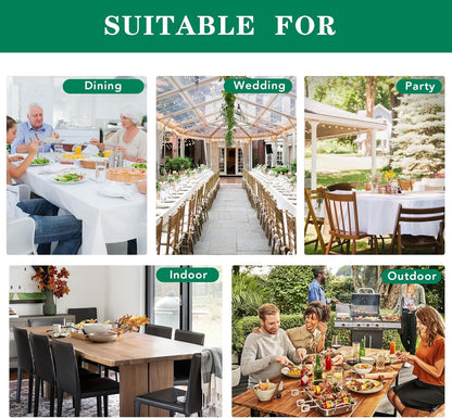 round Tablecloth 60 Inch-Sage Outdoor Fabric Table Cover-Small Circle Folding Table Cloths Linen Water Resistant Washable for Kitchen Dining Picnic Patio Outdoor Party Restaurant Tables8