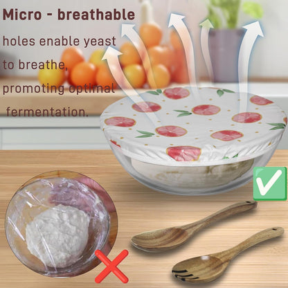 6.5Quart Glass Bowl for Sourdough,Large Glass Mixing Bowl with Lid3