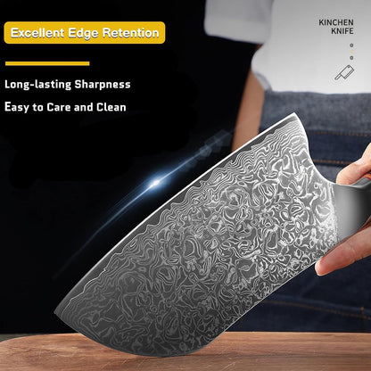Cleaver Knife 7 Inch, Chef Knife 67 Layers VG10 Damasmas Knife3