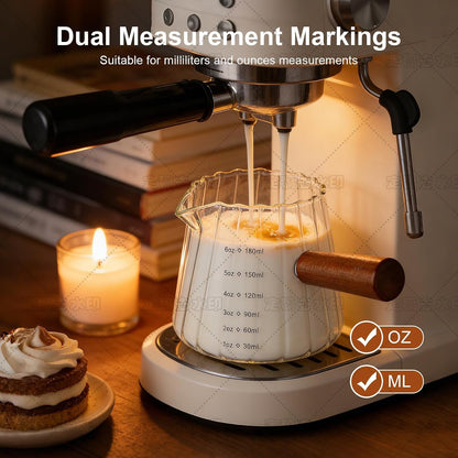 Espresso Measuring Cup, 6 Oz Espresso Shot Glass with ML Scale4