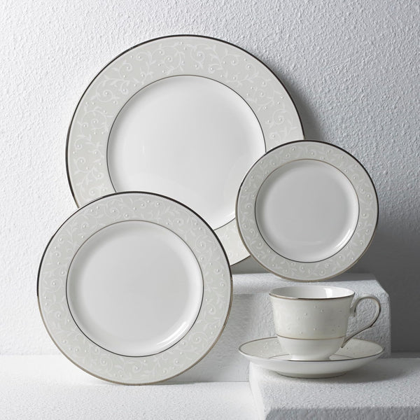 Opal Innocence Bone China 5-Piece Dinnerware Set for 14