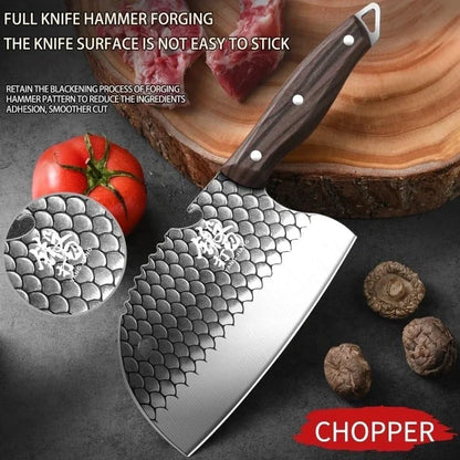 Meat Cleaver Knife, Stainless Steel Meat Cleaver, Chef Forge Sharp Kitchen Knife, Cutting, Cutting Meat, Cutting Vegetables Hand Knife6