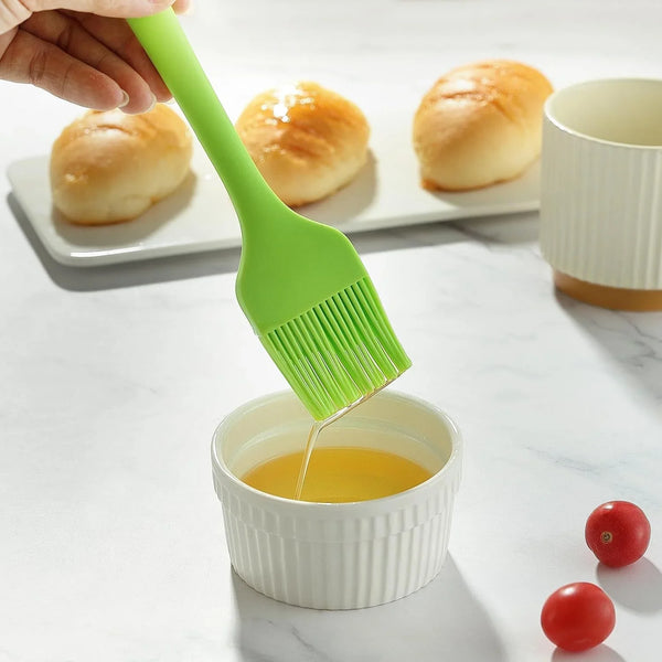 4PCS Silicone Basting Pastry Brush,  Heat Resistant Food Brush Spread Oil Butter Sauce for BBQ Grill Baking Kitchen Cooking, BPA Free, Dishwasher Safe (Multicolor, 4 Pcs)9