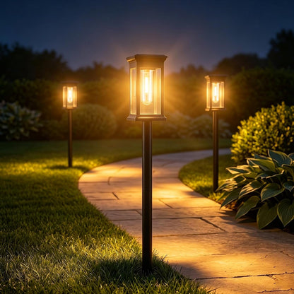 Solar Lights Outdoor Garden Lights Solar Pathway Lights, Waterproof 3000K1