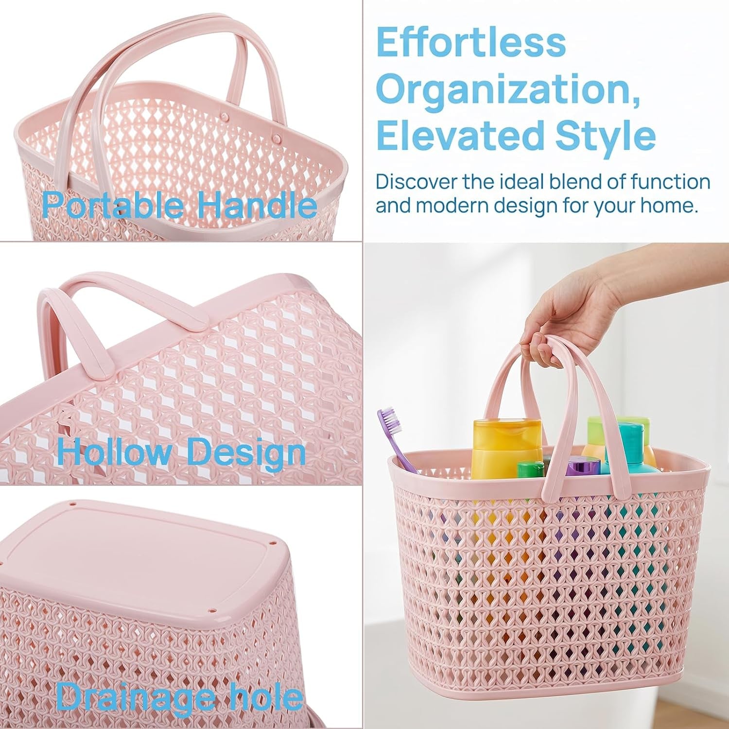 3-pack-portable-shower-caddy-basket-plastic-storage-baskets-with-handle-plastic-tote-storage-basket-easter-baskets-toiletry-organizer-for-bathroom-kitchen-pantry-college-dorm