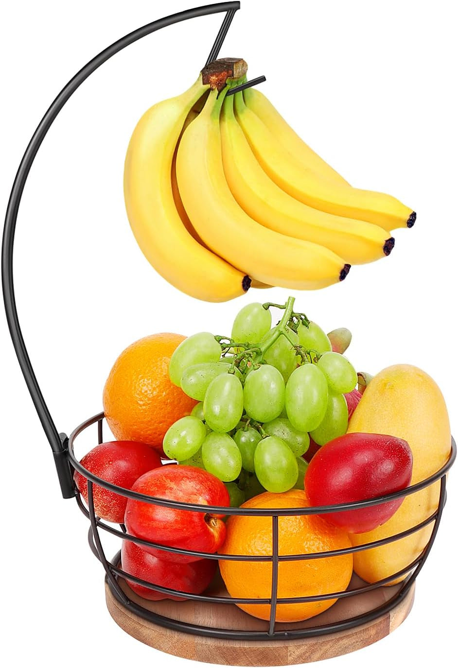 countertop-fruit-basket-bowl-with-banana-hanger-modern-standing-fruit-vegetable-bowl-storage-with-banana-tree-holder-for-kitchen-dinning-table-round-wood-black