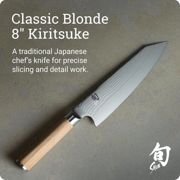 Shun Classic Blonde 8" Kiritsuke Knife2