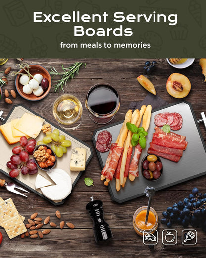 Stainless Steel Cutting Board,Non Toxic Chopping for Kitchen | Metal Cutting Board,Double Sided Stainless Steel/Wheat Straw Pp Large for Meat,Dishwasher Safe [16*11Inch]2