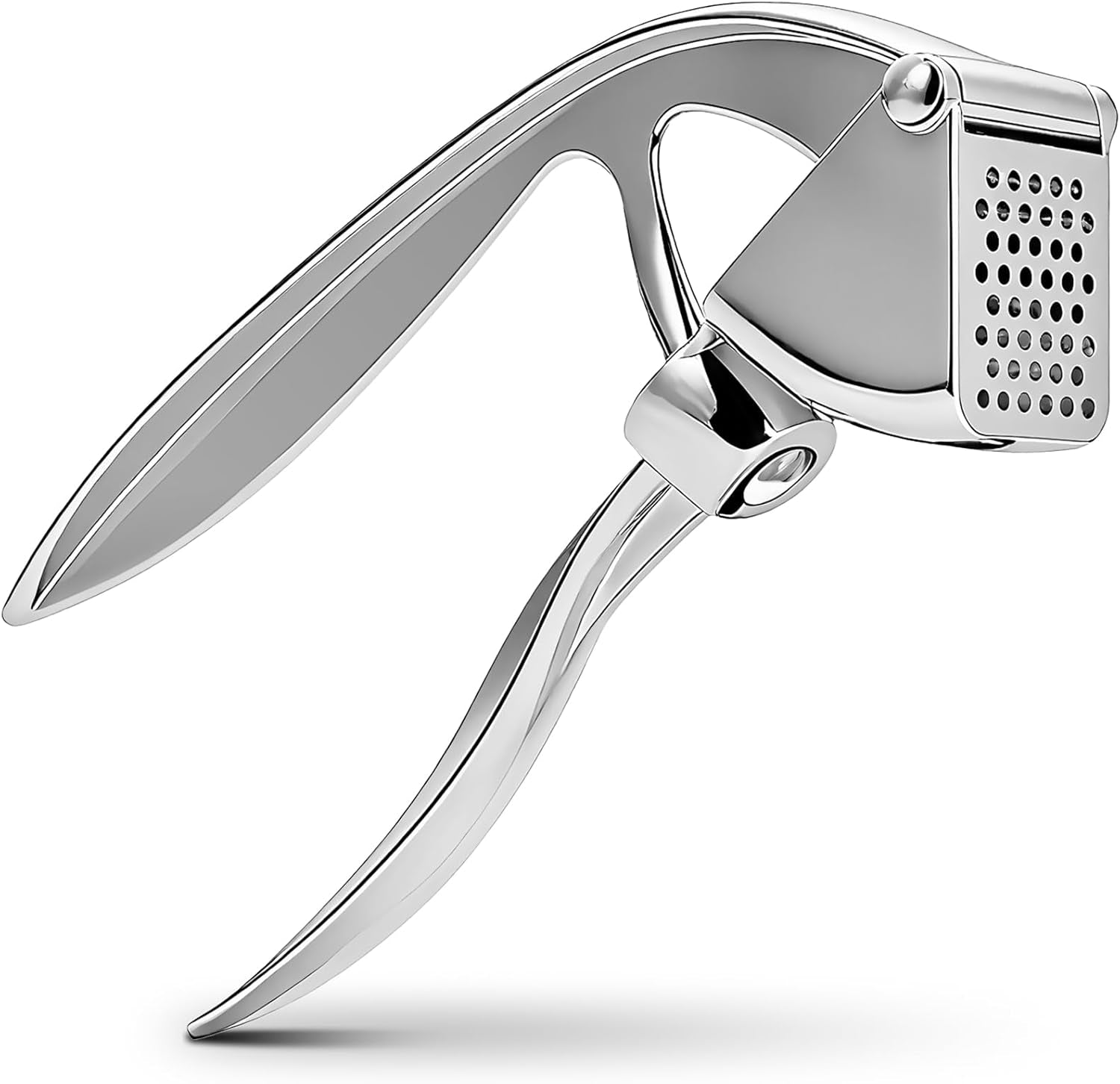 garlic-press-premium-metal-garlic-crusher-tool-heavy-duty-garlic-mincer-with-ergonomic-handle-rust-proof-dishwasher-safe-easy-to-squeeze-and-clean-silver