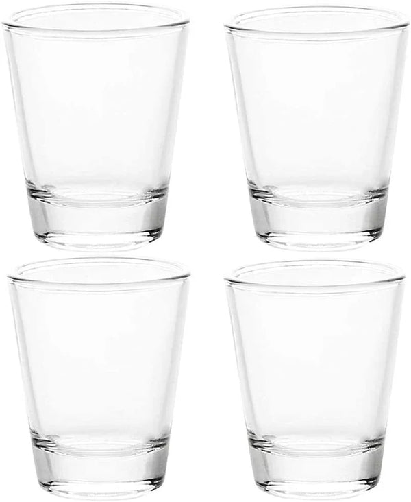 1.5 Oz Shot Glasses Sets with Heavy Base, Clear Shot Glass (4 Pack)1