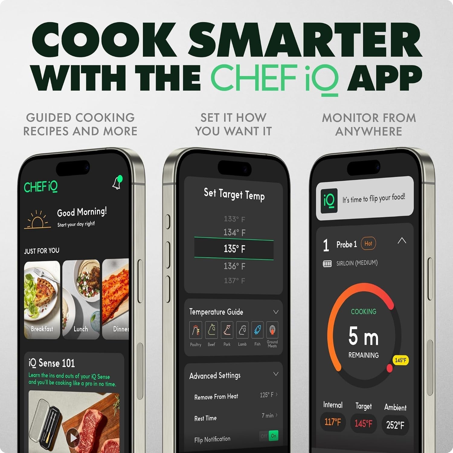 chef-iq-sense-smart-wireless-meat-thermometer-ultra-thin-probe-wifi-unlimited-range-1000-f-heat-safe-5-sensors-bbq-grill-oven-smoker-air-fryer-gen3